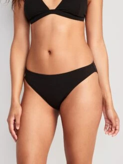 Old Navy Low-Rise Pucker Classic Bikini Swim Bottoms For Women