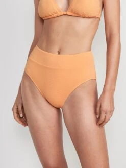 Old Navy High-Waisted Pucker Classic Bikini Swim Bottoms For Women 27 Old Navy High-Waisted Pucker Classic Bikini Swim Bottoms For Women -Allure Favour cn52609757