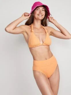 Old Navy High-Waisted Pucker Classic Bikini Swim Bottoms For Women 29 Old Navy High-Waisted Pucker Classic Bikini Swim Bottoms For Women -Allure Favour cn52609834