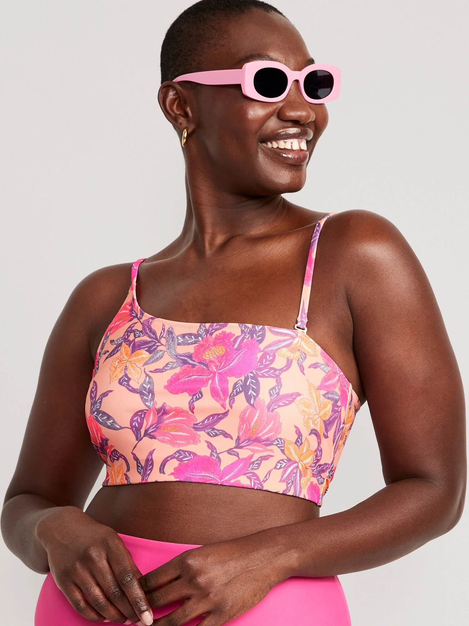Old Navy Printed Convertible Bandeau Bikini Swim Top For Women 12 Old Navy Printed Convertible Bandeau Bikini Swim Top For Women - Image 10