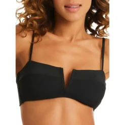 Sanctuary Sandbar Solids V-Wire Bralette Swim Top