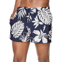 Speedo Active Rec Palm-Print Redondo Edge Swim Volley Shorts