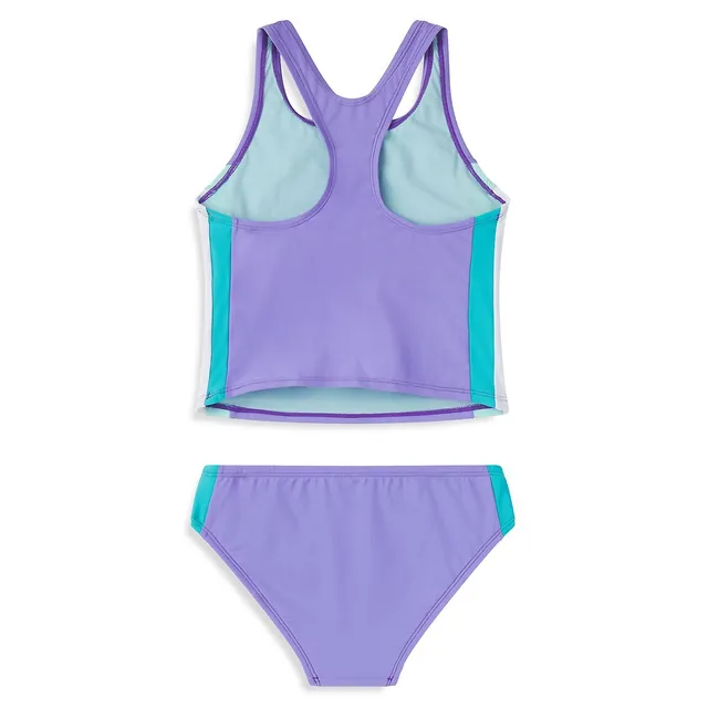 Speedo Little Girl's Active Rec 2-Piece Colourblock Tankini Swim Set 6 Speedo Little Girl's Active Rec 2-Piece Colourblock Tankini Swim Set - Image 4