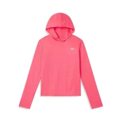 Speedo Girl's Active Rec Solid Hooded Swim T-Shirt