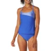 Speedo UPF 50 Plus Asymmetrical Splice Tankini Swim Top