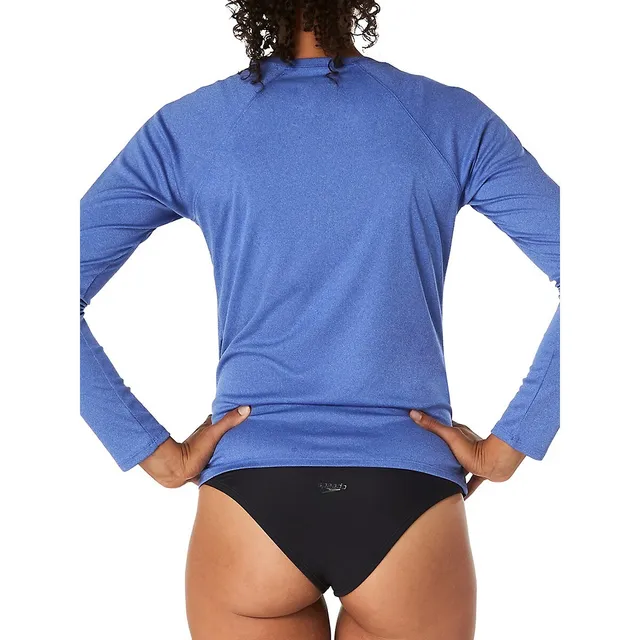 Speedo Heather Long-Sleeve Swim T-Shirt 4 Speedo Heather Long-Sleeve Swim T-Shirt - Image 2