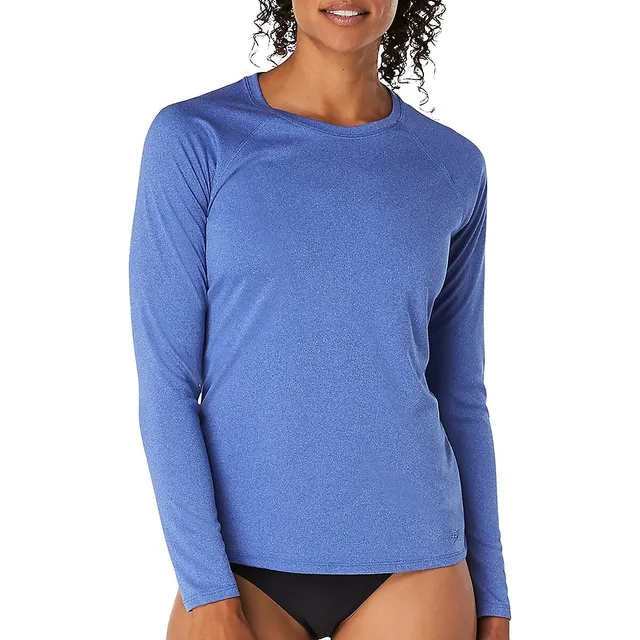 Speedo Heather Long-Sleeve Swim T-Shirt 3 Speedo Heather Long-Sleeve Swim T-Shirt