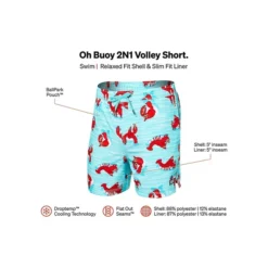 SAXX UNDERWEAR Oh Buoy 2N1 Lobster Lounger Volley Swim Shorts -Allure Favour https3A2F2Fimage.s5a.com2Fis2Fimage2FTheBay2F688296470235 alt43Fwid3D120026hei3D120026qlt3D9026resMode3Dsharp226op usm3D0.92C1.02C82C0 640x