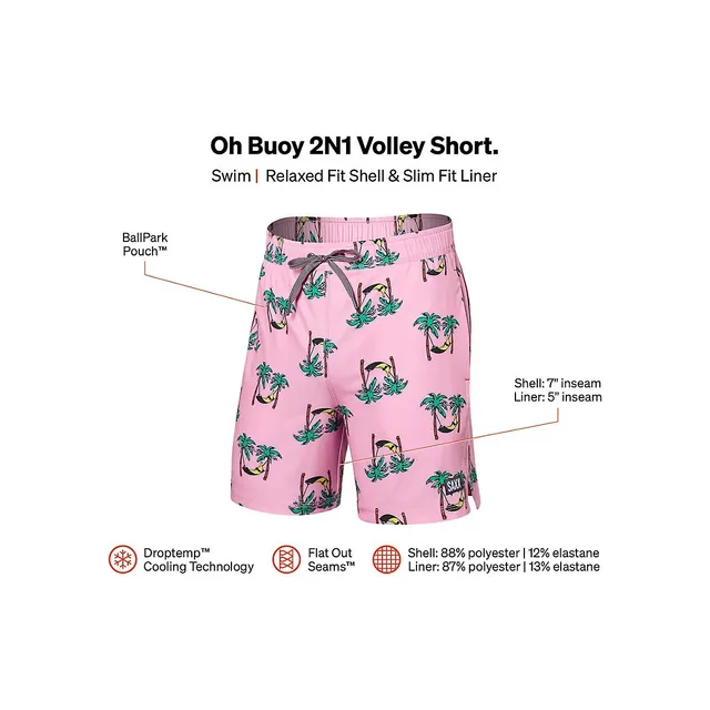 SAXX UNDERWEAR Oh Buoy 2N1 Banana Hammock Volley Swim Shorts 7 SAXX UNDERWEAR Oh Buoy 2N1 Banana Hammock Volley Swim Shorts - Image 5