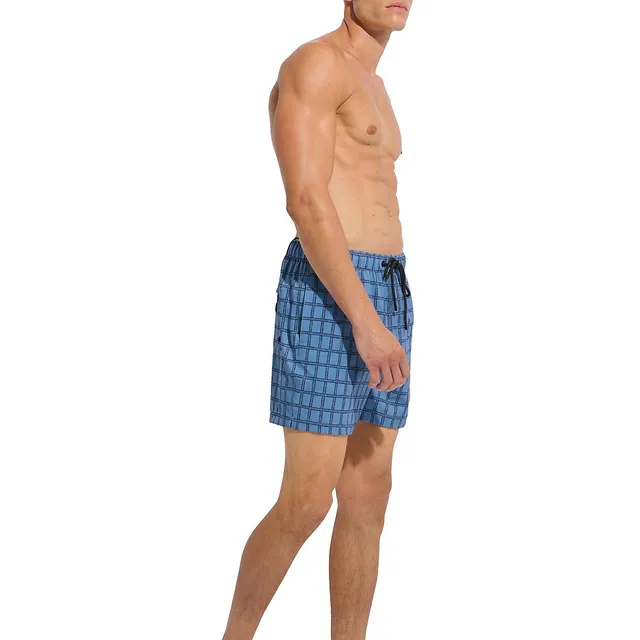 Plaid Swim Trunks 5 Plaid Swim Trunks - Image 3