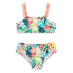 Little Girl's Flamingo Isle 2-Piece UPF 50+ Swim Set