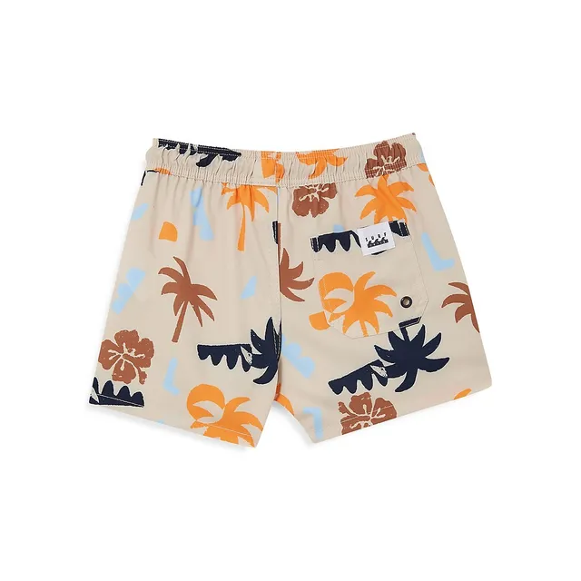 COTTON ON Little Boy's Bailey Tropical-Print Board Short Swim Trunks 4 COTTON ON Little Boy's Bailey Tropical-Print Board Short Swim Trunks - Image 2
