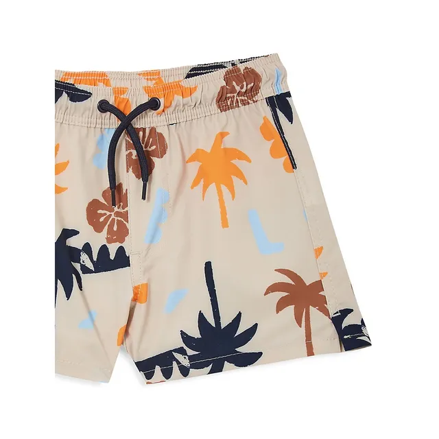 COTTON ON Little Boy's Bailey Tropical-Print Board Short Swim Trunks 5 COTTON ON Little Boy's Bailey Tropical-Print Board Short Swim Trunks - Image 3