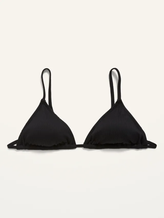 Old Navy Rib-Knit Triangle String Bikini Swim Top For Women 6 Old Navy Rib-Knit Triangle String Bikini Swim Top For Women - Image 4