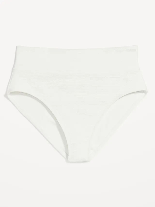 Old Navy High-Waisted Pucker Classic Bikini Swim Bottoms For Women 21 Old Navy High-Waisted Pucker Classic Bikini Swim Bottoms For Women - Image 19