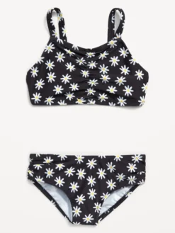 Old Navy Printed Side-Ruched Bikini Swim Set For Toddler & Baby