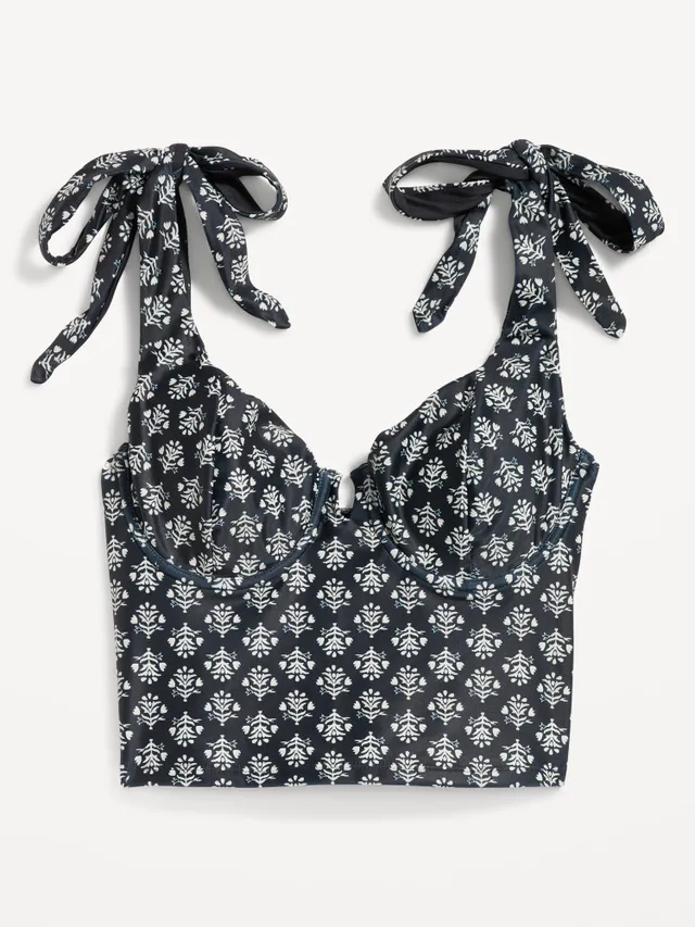 Old Navy Tie-Shoulder Underwire Tankini Swim Top For Women 6 Old Navy Tie-Shoulder Underwire Tankini Swim Top For Women - Image 4