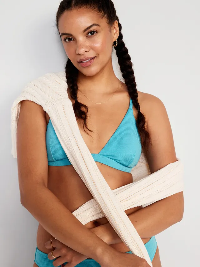 Old Navy Pucker Triangle Bikini Swim Top For Women 10 Old Navy Pucker Triangle Bikini Swim Top For Women - Image 8