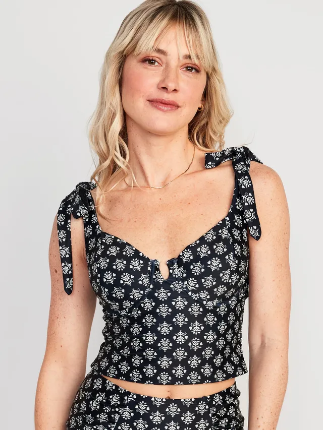 Old Navy Tie-Shoulder Underwire Tankini Swim Top For Women 3 Old Navy Tie-Shoulder Underwire Tankini Swim Top For Women