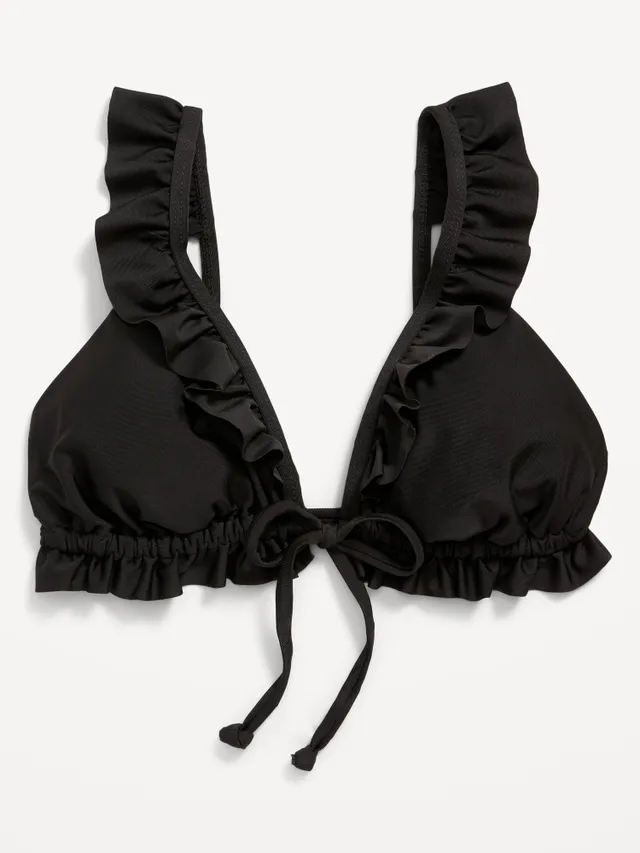 Old Navy Ruffle-Trimmed Triangle String Bikini Swim Top For Women 11 Old Navy Ruffle-Trimmed Triangle String Bikini Swim Top For Women - Image 9