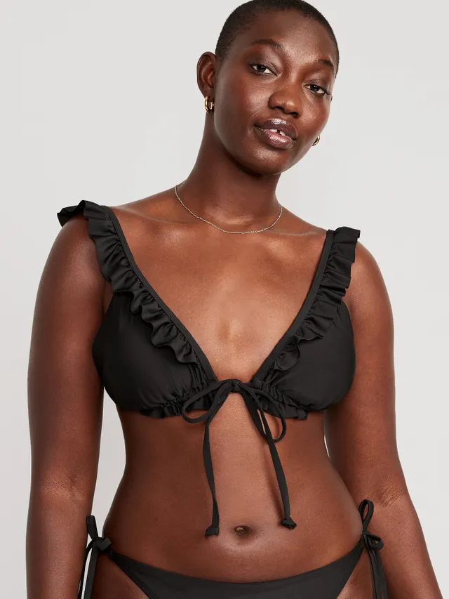 Old Navy Ruffle-Trimmed Triangle String Bikini Swim Top For Women 12 Old Navy Ruffle-Trimmed Triangle String Bikini Swim Top For Women - Image 10