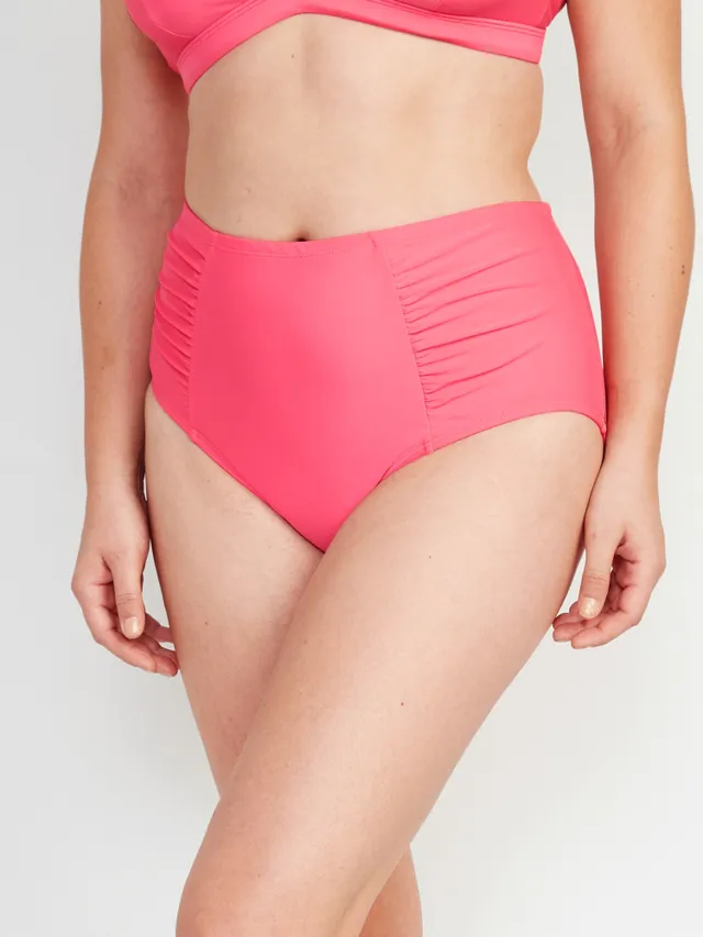 Old Navy High-Waisted Printed Ruched Bikini Swim Bottoms For Women 13 Old Navy High-Waisted Printed Ruched Bikini Swim Bottoms For Women - Image 11