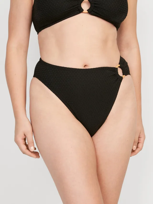 Old Navy Mid-Rise O-Ring Crochet-Knit French-Cut Bikini Swim Bottoms For Women 12 Old Navy Mid-Rise O-Ring Crochet-Knit French-Cut Bikini Swim Bottoms For Women - Image 10