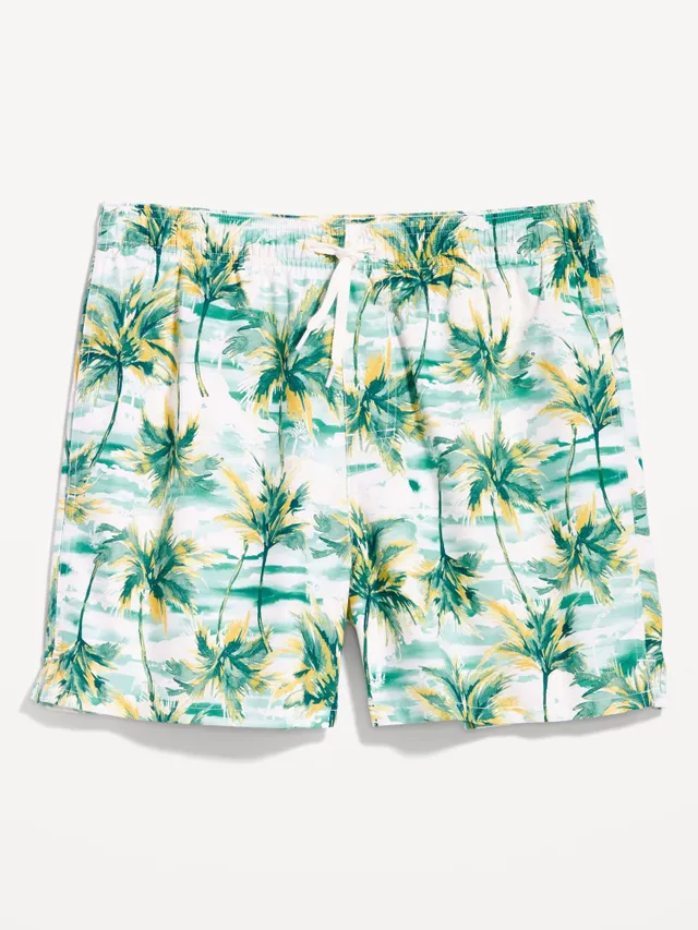 Old Navy Printed Swim Trunks For Men -- 5-inch Inseam 8 Old Navy Printed Swim Trunks For Men -- 5-inch Inseam - Image 6