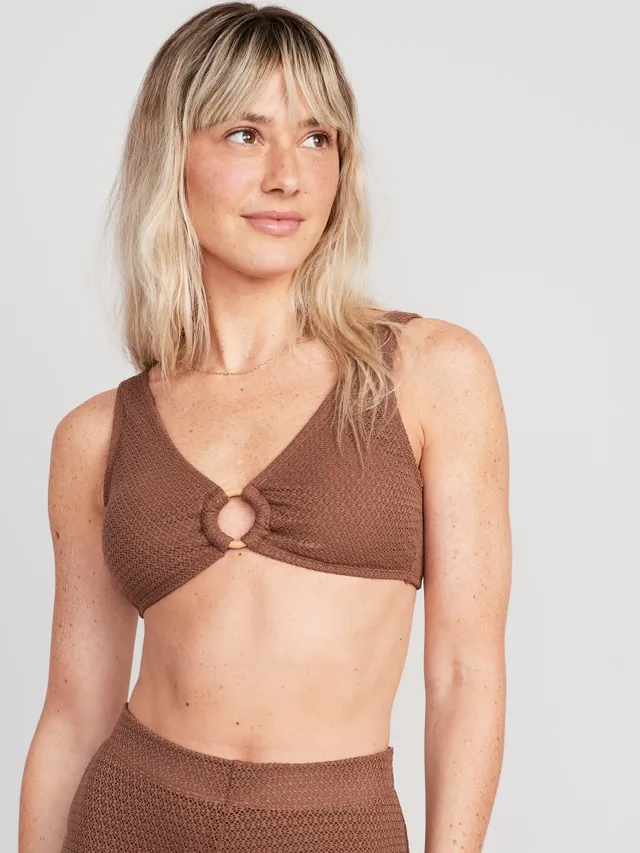 Old Navy Crochet O-Ring Bikini Swim Top For Women 3 Old Navy Crochet O-Ring Bikini Swim Top For Women