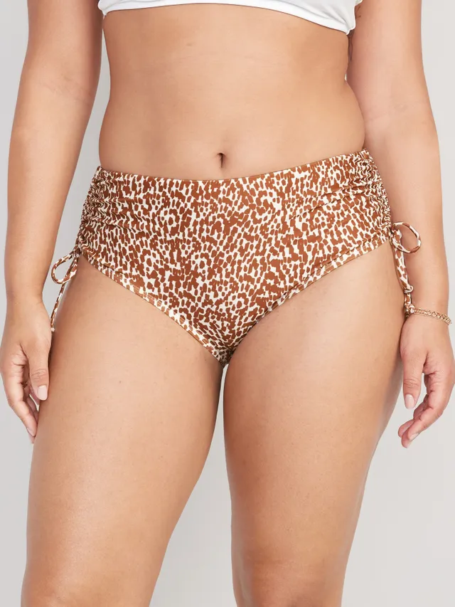 Old Navy High-Waisted Tie-Cinched Bikini Swim Bottoms For Women 7 Old Navy High-Waisted Tie-Cinched Bikini Swim Bottoms For Women - Image 5