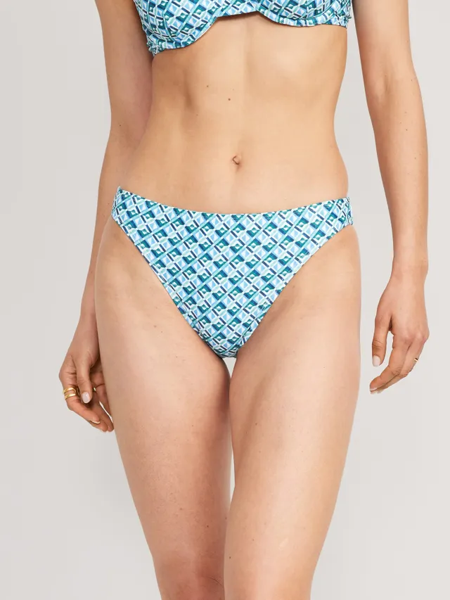 Old Navy High-Waisted Printed French-Cut Bikini Swim Bottoms For Women 3 Old Navy High-Waisted Printed French-Cut Bikini Swim Bottoms For Women