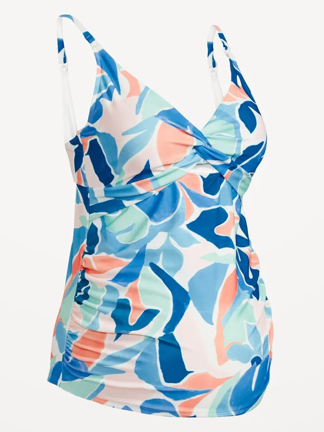 Old Navy Maternity Matching Printed Twist-Front Cutout Nursing Tankini Swim Top 5 Old Navy Maternity Matching Printed Twist-Front Cutout Nursing Tankini Swim Top - Image 3
