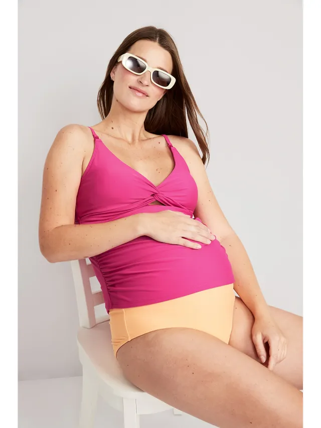 Old Navy Maternity Matching Printed Twist-Front Cutout Nursing Tankini Swim Top 9 Old Navy Maternity Matching Printed Twist-Front Cutout Nursing Tankini Swim Top - Image 7