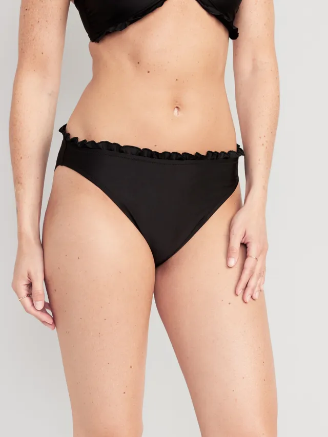 Old Navy Mid-Rise Ruffle-Trim Bikini Swim Bottoms For Women 3 Old Navy Mid-Rise Ruffle-Trim Bikini Swim Bottoms For Women
