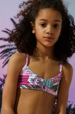 Ardene V-Neck Swim Top | Size | Polyester/Nylon/Spandex