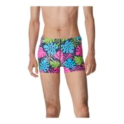 Speedo Men's Cali Palm Swim Square Leg Trunks UPF 50+ Chlorine-Resistant