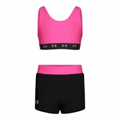 Under Armour Girls' Swim Solid Shorts Set