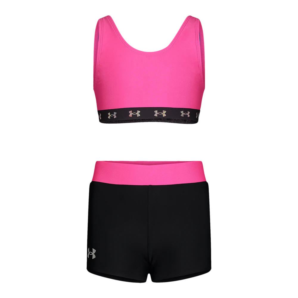 Under Armour Girls' Swim Solid Shorts Set 3 Under Armour Girls' Swim Solid Shorts Set